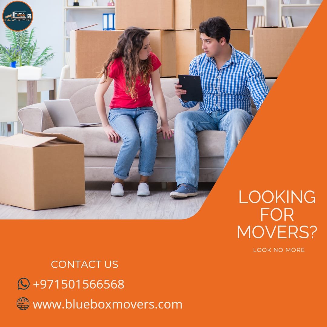 0501566568 BlueBox Movers in Al Barsha ,Apartment,Villa,Office Move with Close Truck