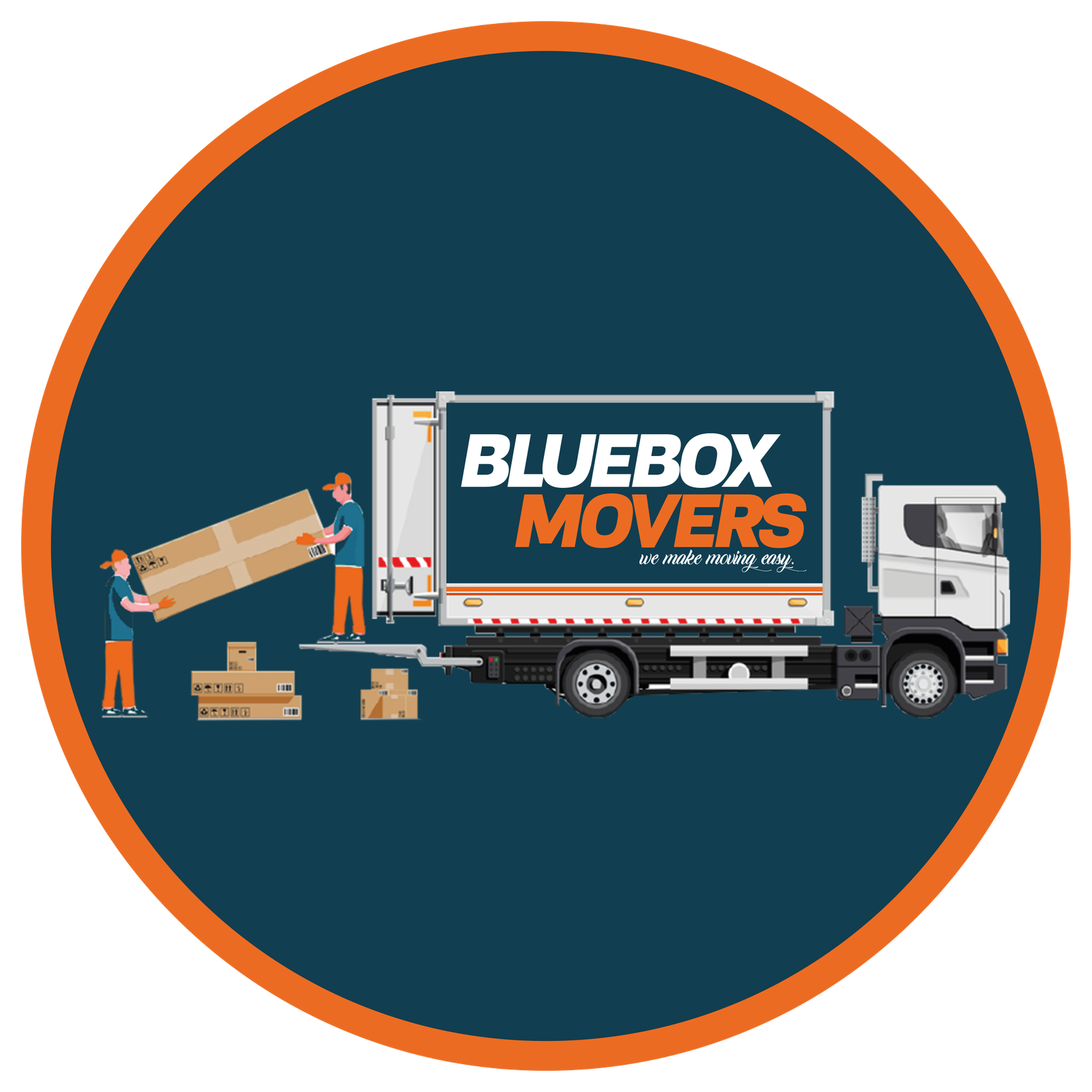 0501566568 BlueBox Movers in Liwan ,Apartment,Villa,Office Move with Close Truck