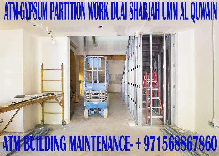 Gypsum Partition Installing Company in Sharjah Umm Al Quwain Dubai