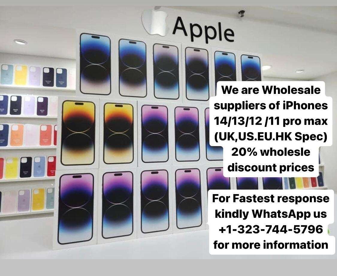 100% Verified  Wholesale Suppliers of  iPhone 14/13/12/11 pro max (UK,US.EU.HK Spec)