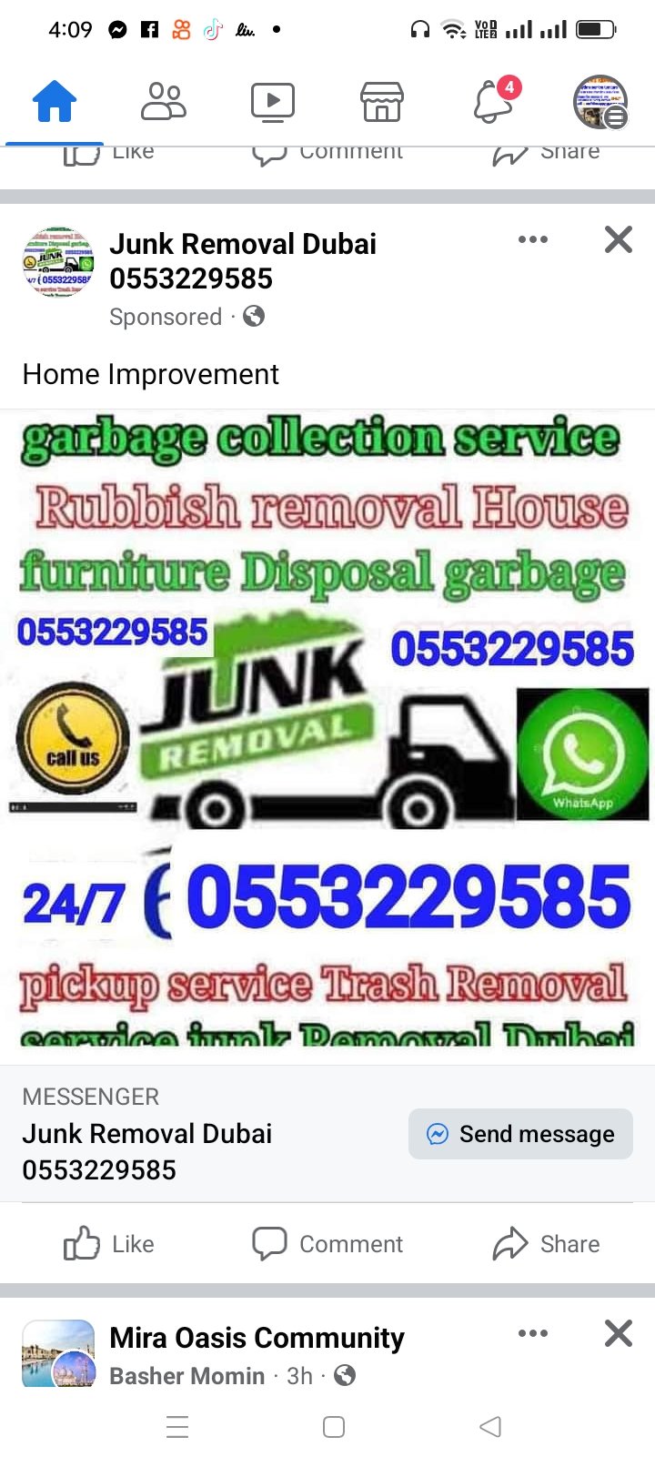 Take my junk removal service  0527161730