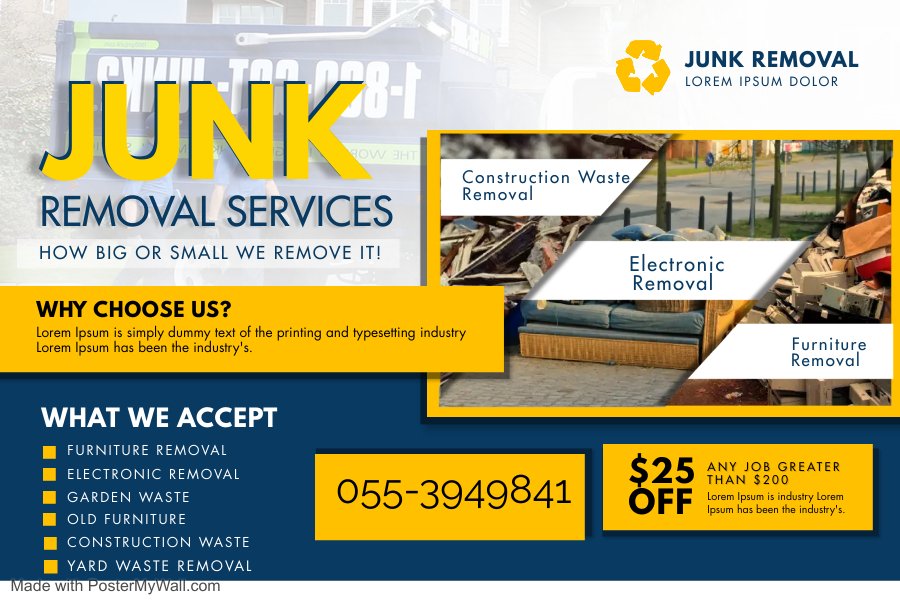 Reliable Junk Removals Service in Dubai UAE 055-3949841