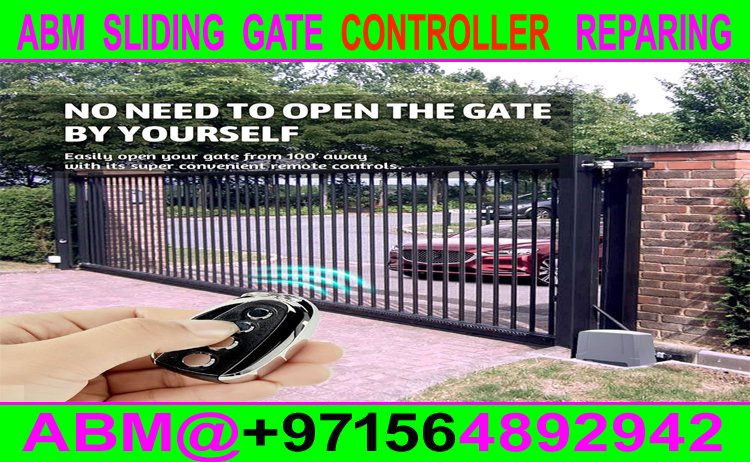 Automatic Sliding Gate controller Machine Fixing Ajman Sharjah