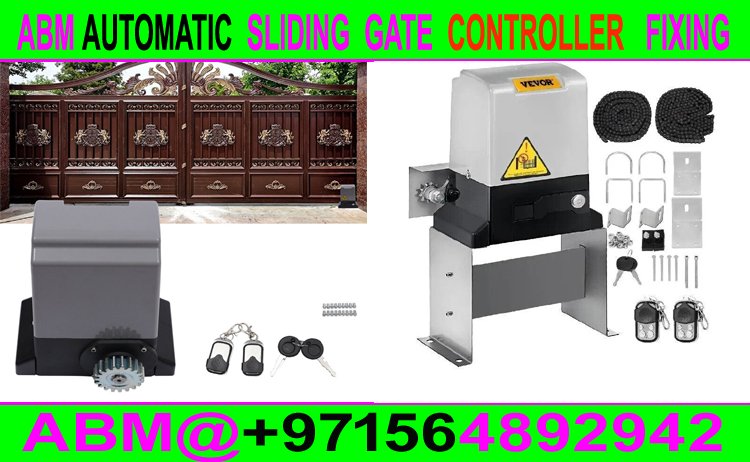 Automatic Sliding Gate controller Machine Fixing Ajman Sharjah