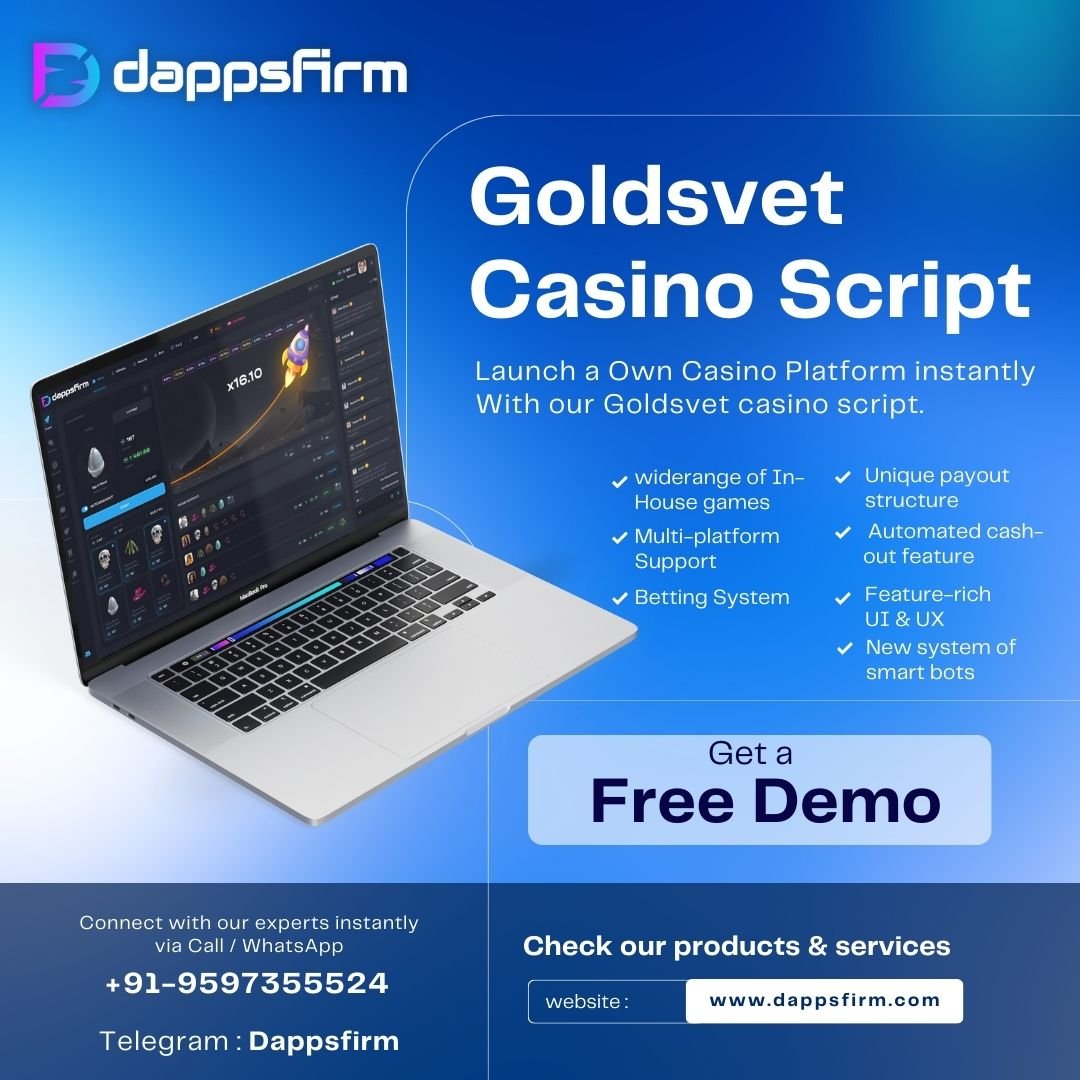 Goldsvet Clone Script: Your Ticket to Online Casino Success