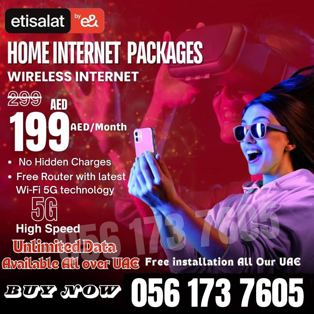 Etisalat home internet service WiFi