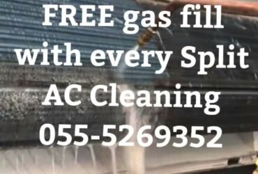 ajman AC repair cleaning service installation split ducting 055-5269352